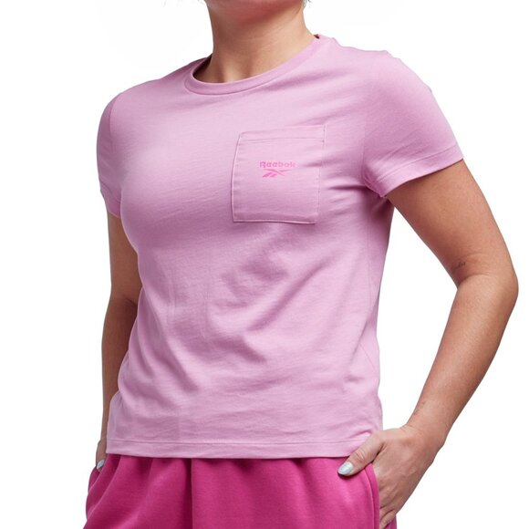 NWT Reebok Women's Active Small-Logo Pocket Jasmine Pink XS - Picture 4 of 4